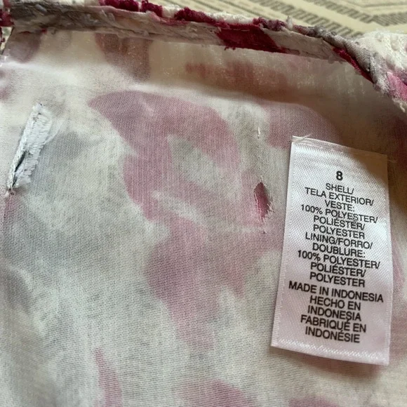 3/$20 Alfred Dunner Blouse Size 8 Deep Pink Sleeves 3/4 Embellished Women Blouse - Picture 7 of 7